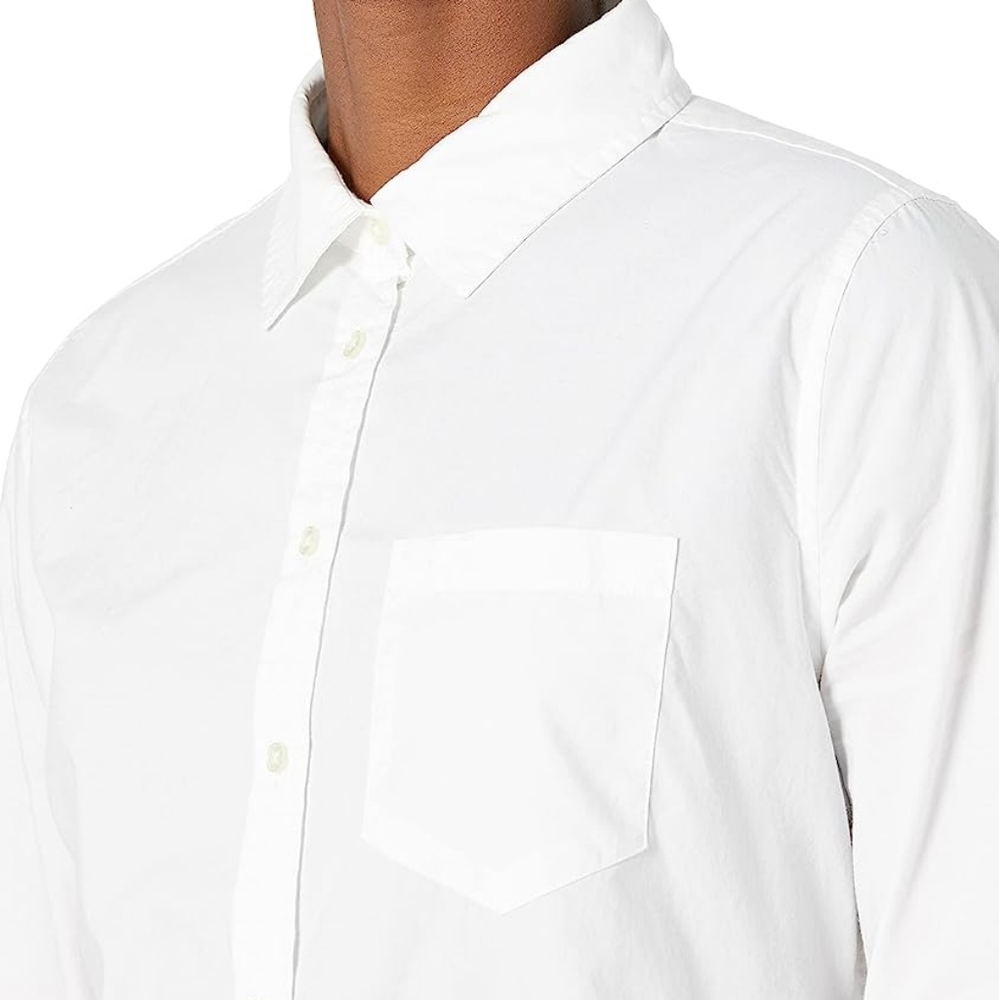 Women's Classic-Fit Long-Sleeve Button-Down Poplin Shirt SMALL